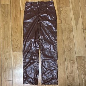 Princess Polly LOVE LIES PANTS BROWN size 4